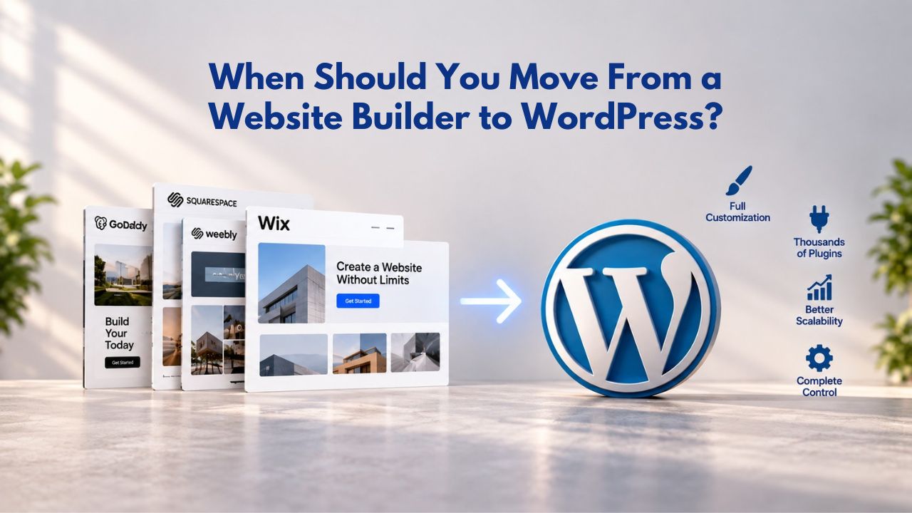 When Should You Move From a Website Builder to WordPress When Should You Move From a Website Builder to WordPress