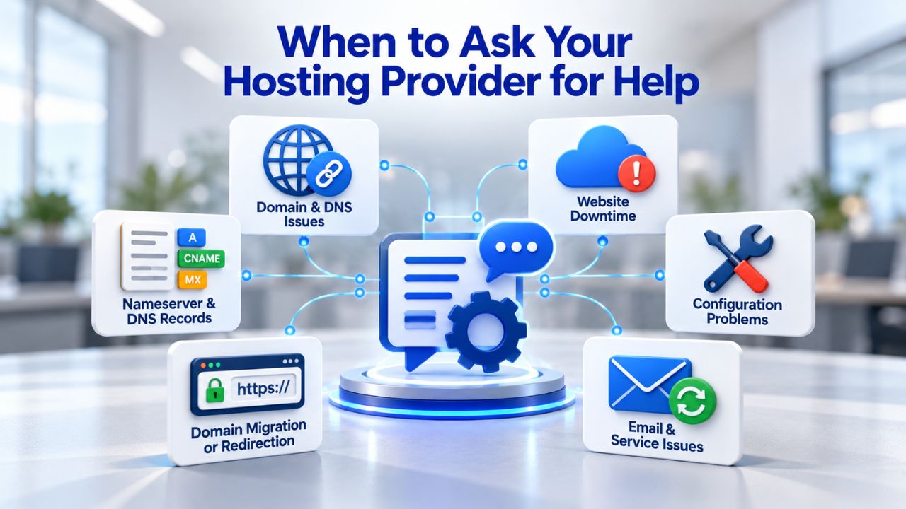 When to Ask Your Hosting Provider for Help