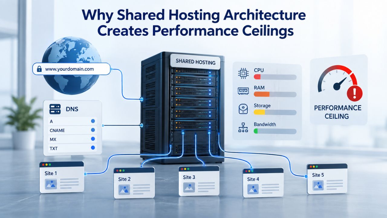 Why Shared Hosting Architecture Creates Performance Ceilings