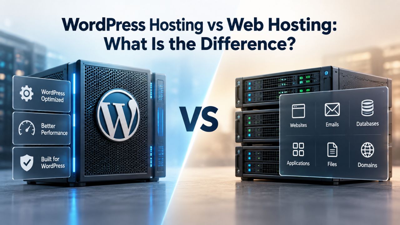 WordPress Hosting vs Web Hosting What Is the Difference WordPress Hosting vs Web Hosting: What Is the Difference?