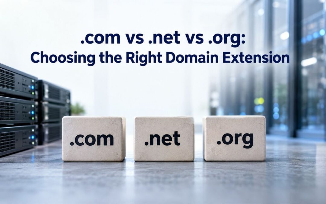 .com vs .net vs .org: Choosing the Right Domain Extension
