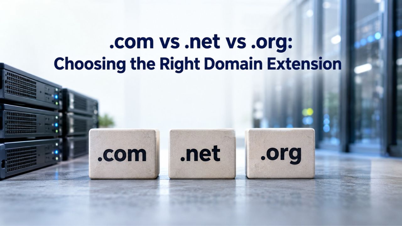 com vs .net vs .org Choosing the Right Domain Extension