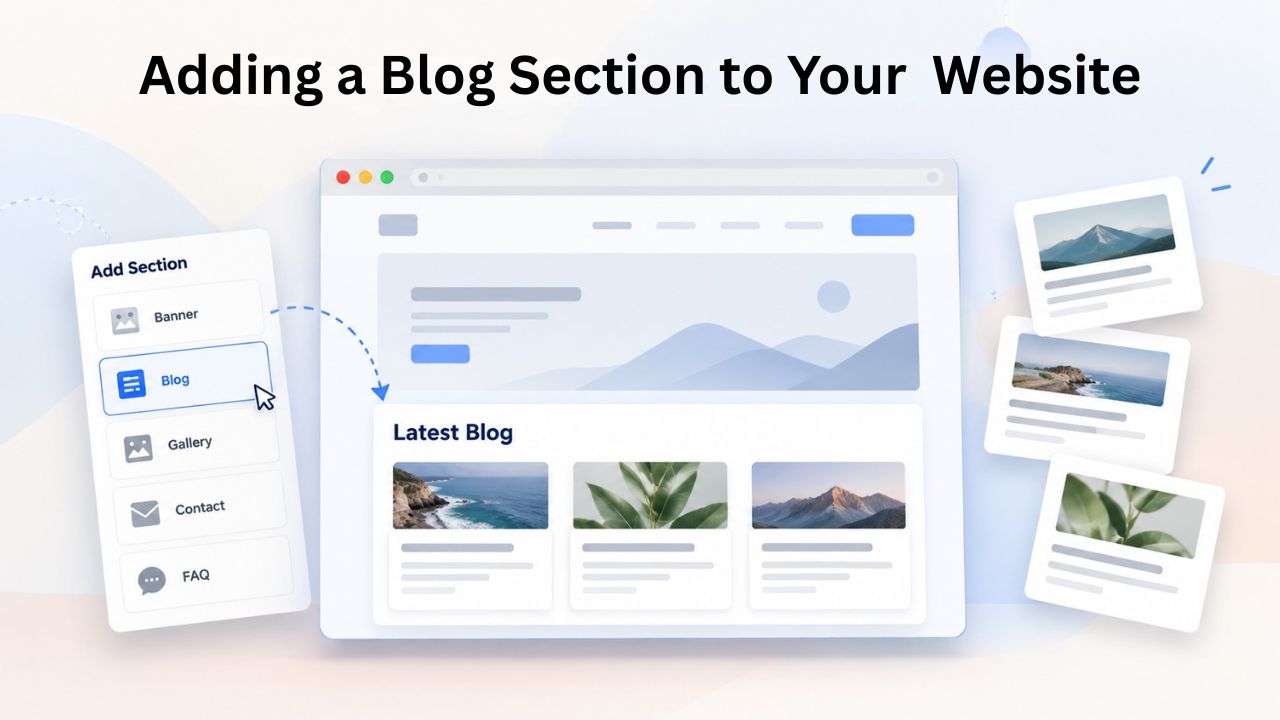 Adding a Blog Section to Your Website Adding a Blog Section to Your Website