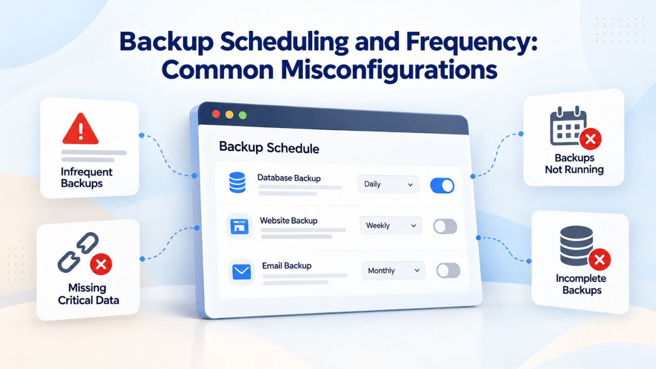 Backup Scheduling and Frequency: Common Misconfigurations Backup Scheduling and Frequency: Common Misconfigurations