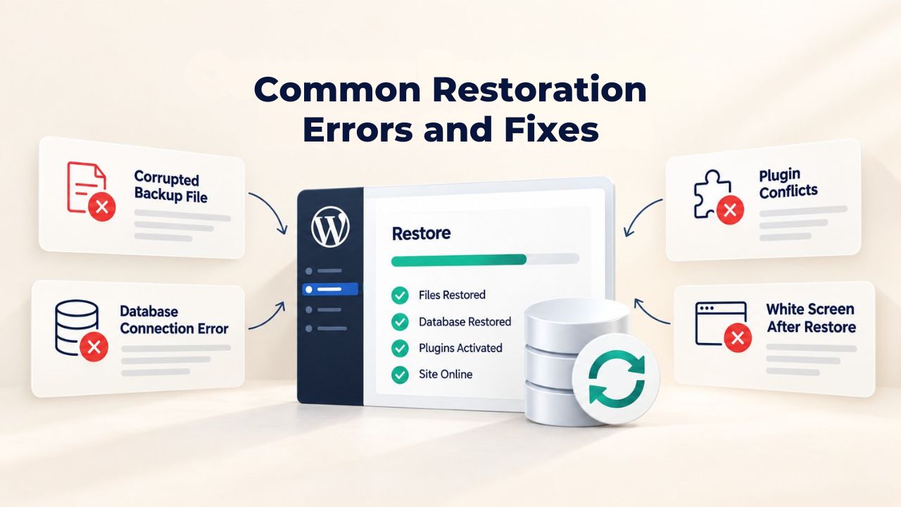Common Restoration Errors and Fixes Common Restoration Errors and Fixes