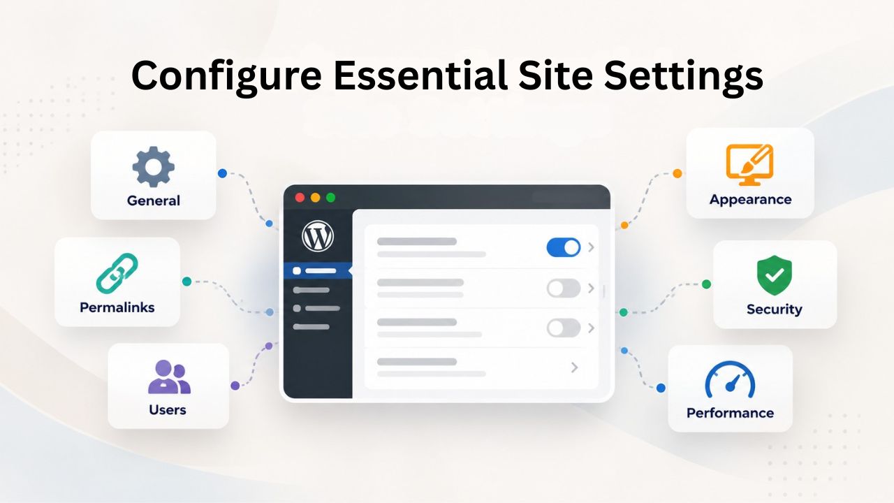 Configure Essential Site Settings Configure Essential Site Settings