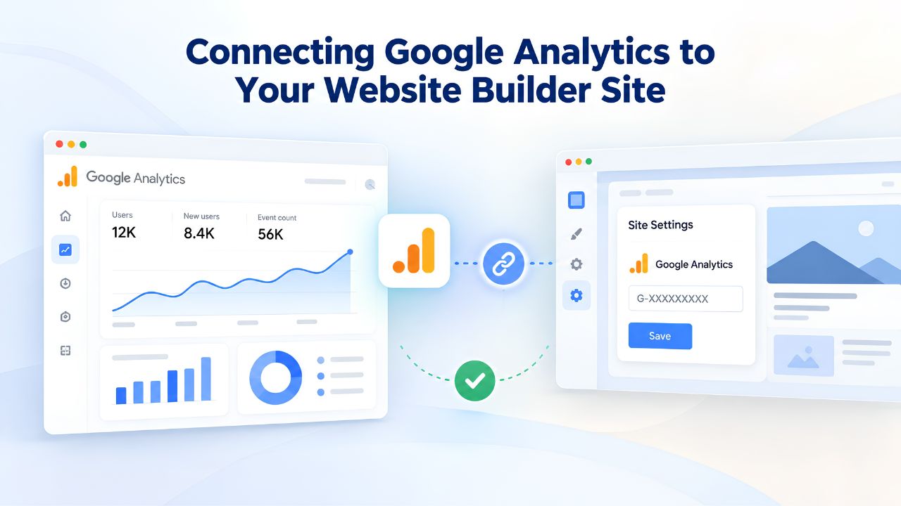Connecting Google Analytics to Your Website Builder Site Connecting Google Analytics to Your Website Builder Site