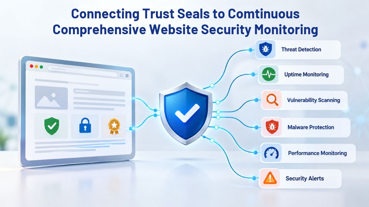 Connecting Trust Seals to Continuous Comprehensive Website Security Monitoring