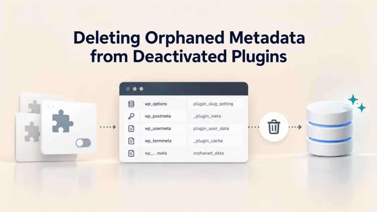 Deleting Orphaned Metadata from Deactivated Plugins