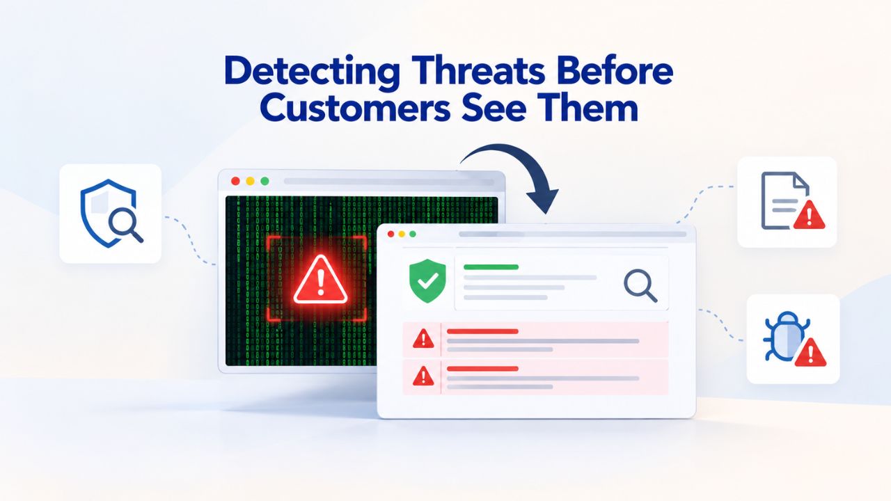 Detecting Threats Before Customers See Them Detecting Threats Before Customers See Them