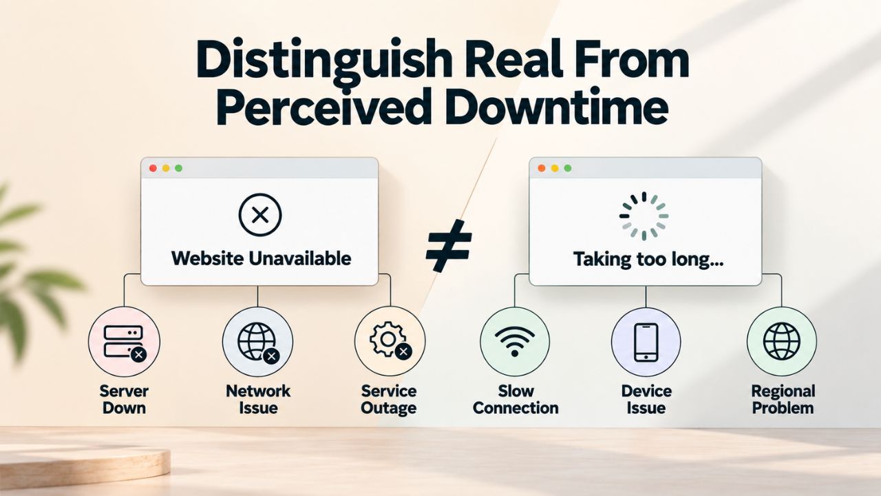 Distinguish Real From Perceived Downtime