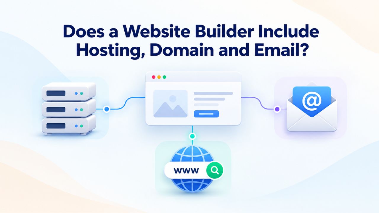 Does a Website Builder Include Hosting, Domain and Email? Does a Website Builder Include Hosting, Domain and Email?