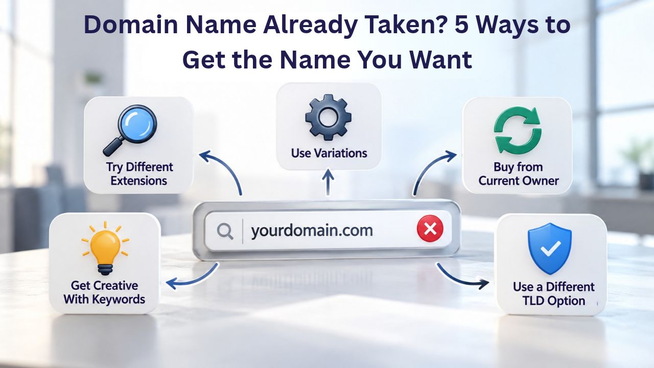 Domain Name Already Taken? 5 Ways to Get the Name You Want
