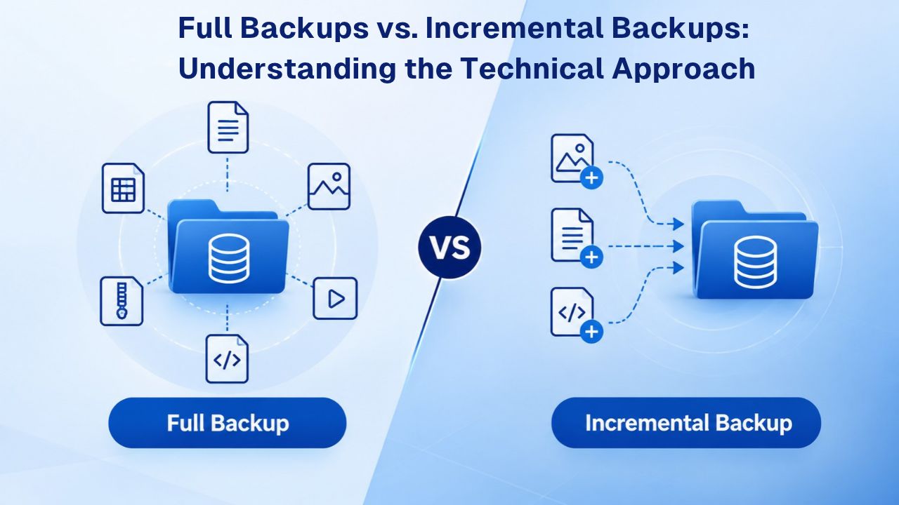 Full Backups vs. Incremental Backups: Understanding the Technical Approach