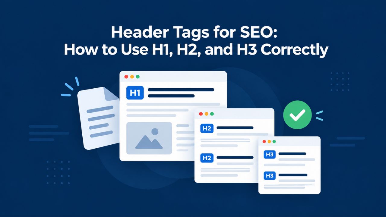 Header Tags for SEO: How to Use H1, H2, and H3 Correctly Header Tags for SEO: How to Use H1, H2, and H3 Correctly