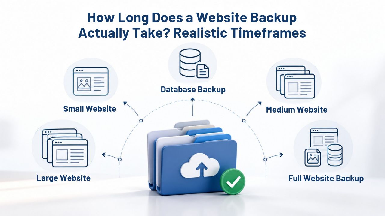 How Long Does a Website Backup Actually Take? Realistic Timeframes How Long Does a Website Backup Actually Take? Realistic Timeframes