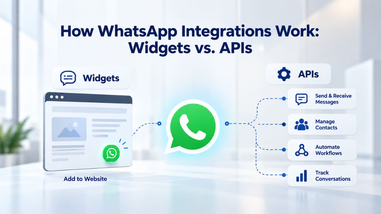 How WhatsApp Integrations Work: Widgets vs. APIs How WhatsApp Integrations Work: Widgets vs. APIs