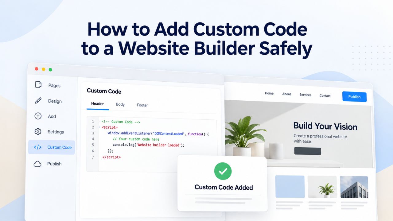 How to Add Custom Code to a Website Builder Safely How to Add Custom Code to a Website Builder Safely