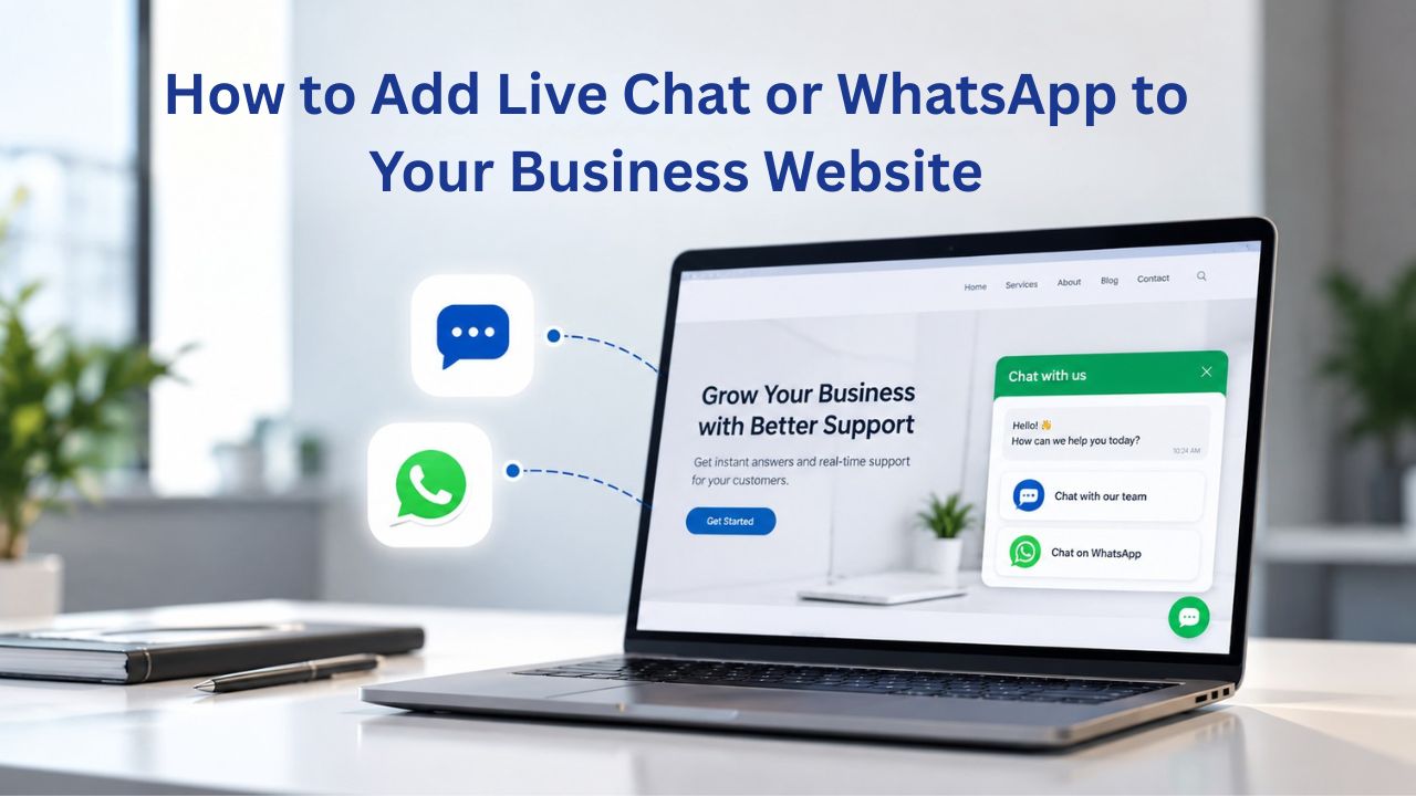 How to Add Live Chat or WhatsApp to Your Business Website How to Add Live Chat or WhatsApp to Your Business Website