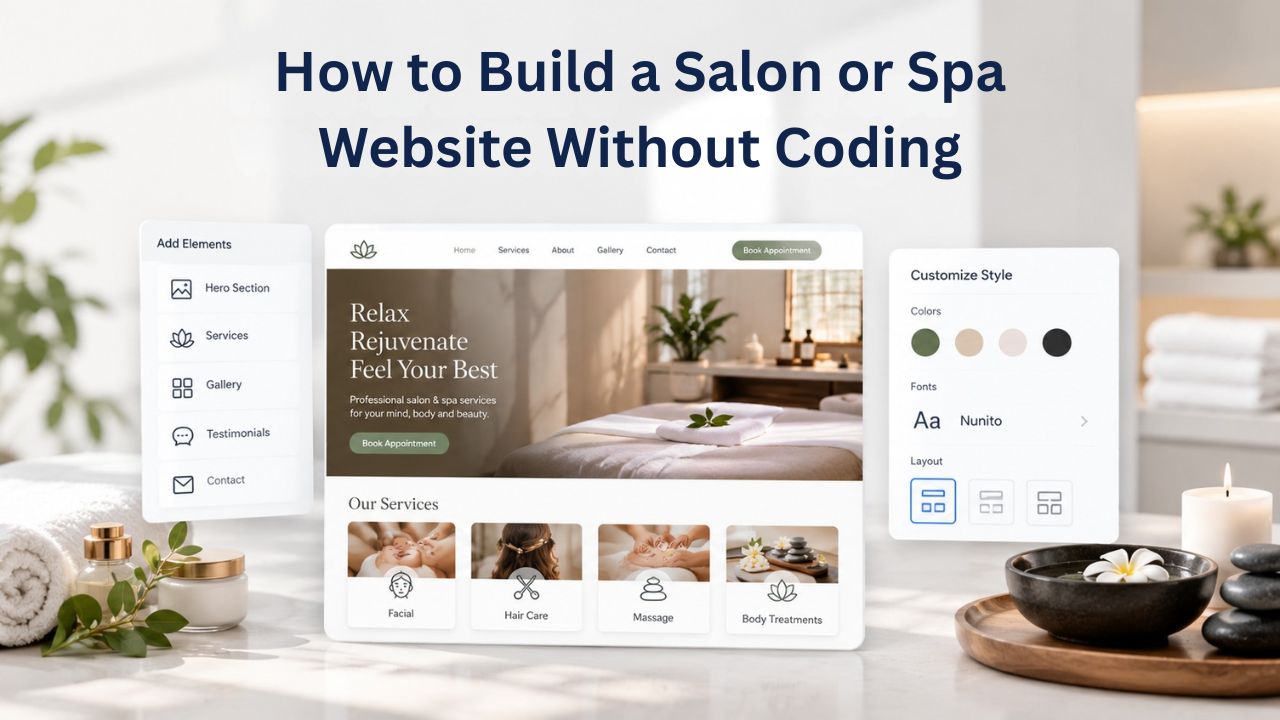 How to Build a Salon or Spa Website Without Coding