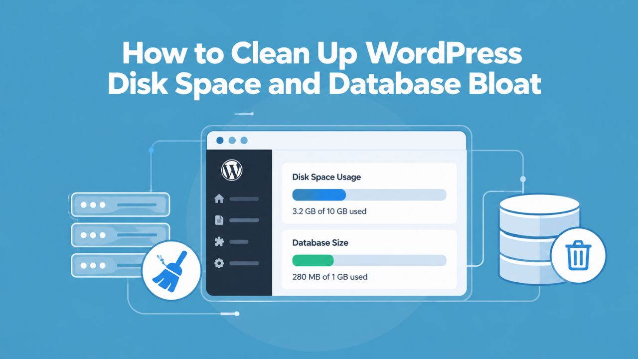 How to Clean Up WordPress Disk Space and Database Bloat