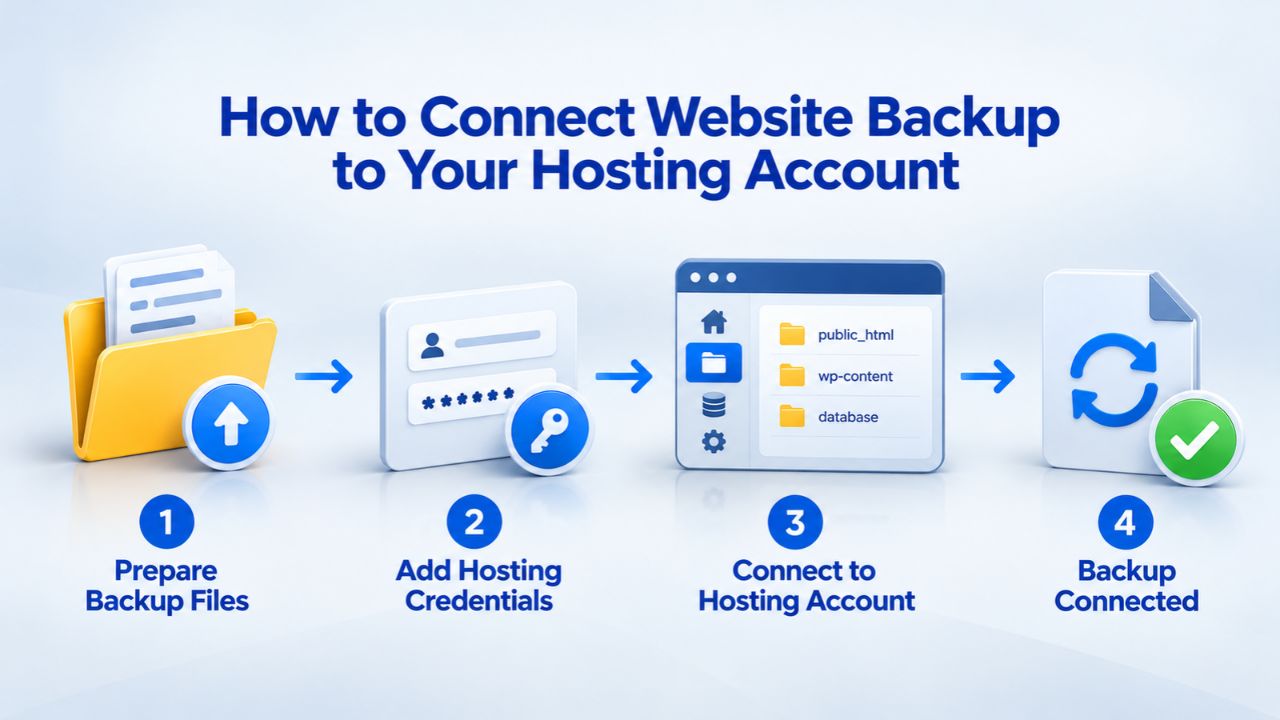 How to Connect Website Backup to Your Hosting Account