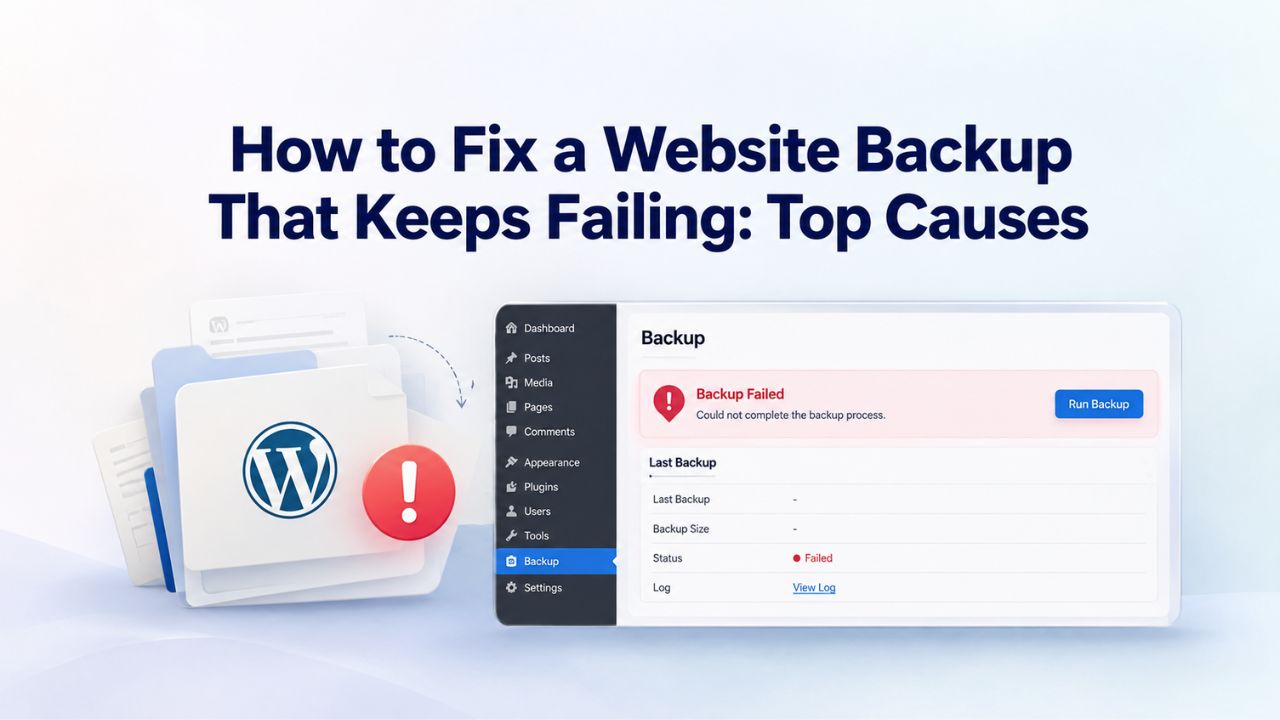 How to Fix a Website Backup That Keeps Failing: Top Causes How to Fix a Website Backup That Keeps Failing: Top Causes