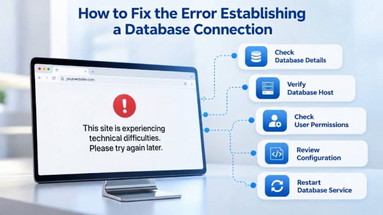 How to Fix the Error Establishing a Database Connection How to Fix the Error Establishing a Database Connection