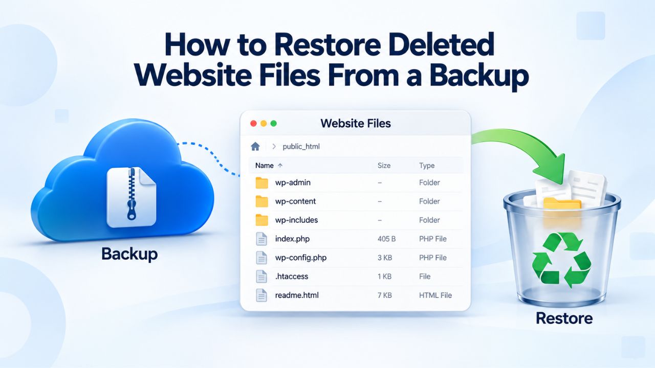 How to Restore Deleted Website Files From a Backup