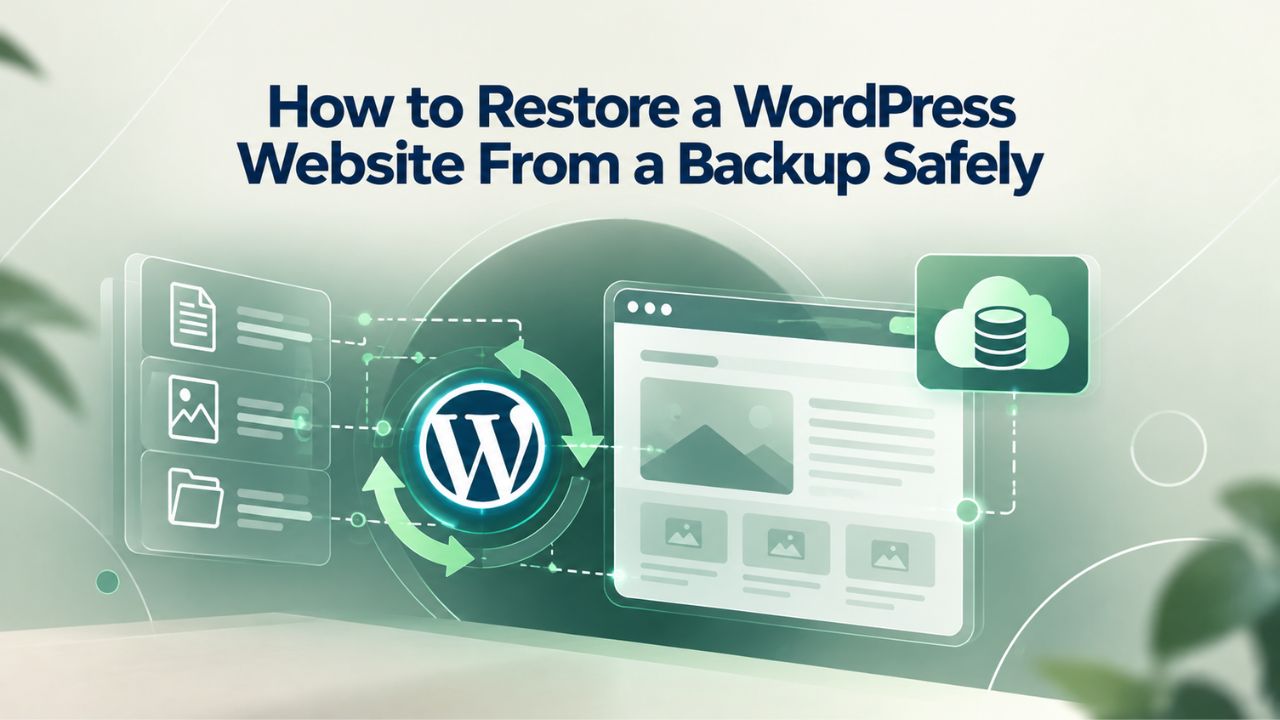 How to Restore a WordPress Website From a Backup Safely How to Restore a WordPress Website From a Backup Safely