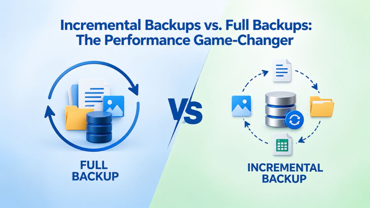 Incremental Backups vs. Full Backups: The Performance Game-Changer Incremental Backups vs. Full Backups: The Performance Game-Changer