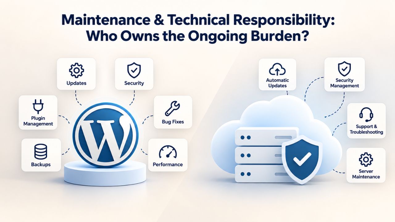 Maintenance & Technical Responsibility: Who Owns the Ongoing Burden? Maintenance & Technical Responsibility: Who Owns the Ongoing Burden?