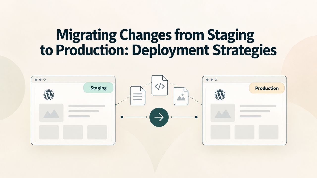 Migrating Changes from Staging to Production: Deployment Strategies Migrating Changes from Staging to Production: Deployment Strategies