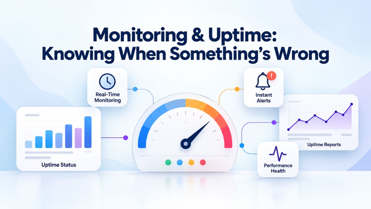 Monitoring & Uptime: Knowing When Something's Wrong Monitoring & Uptime: Knowing When Something's Wrong