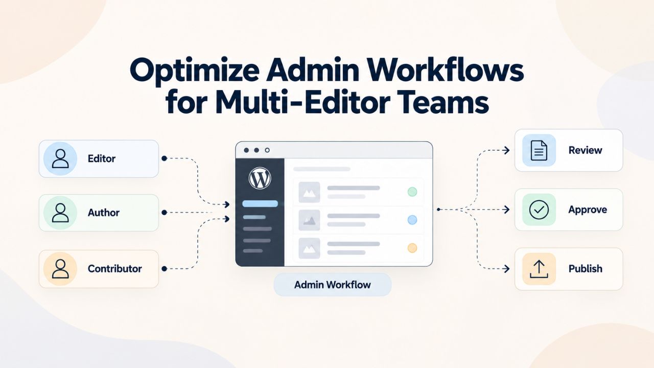 Optimize Admin Workflows for Multi-Editor Teams Optimize Admin Workflows for Multi-Editor Teams