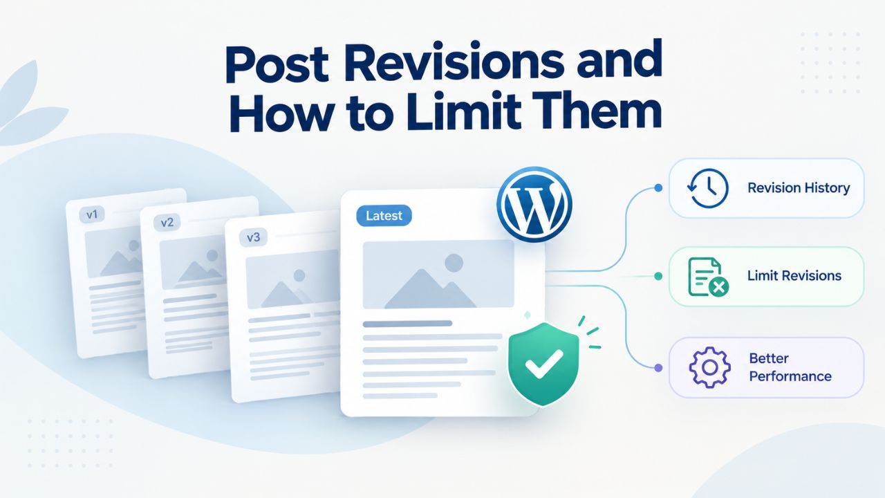 Post Revisions and How to Limit Them