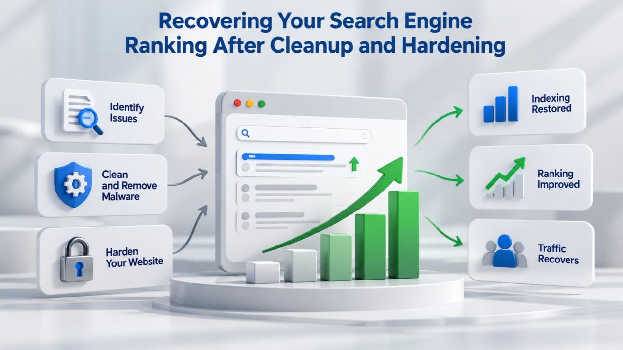 Recovering Your Search Engine Ranking After Cleanup and Hardening