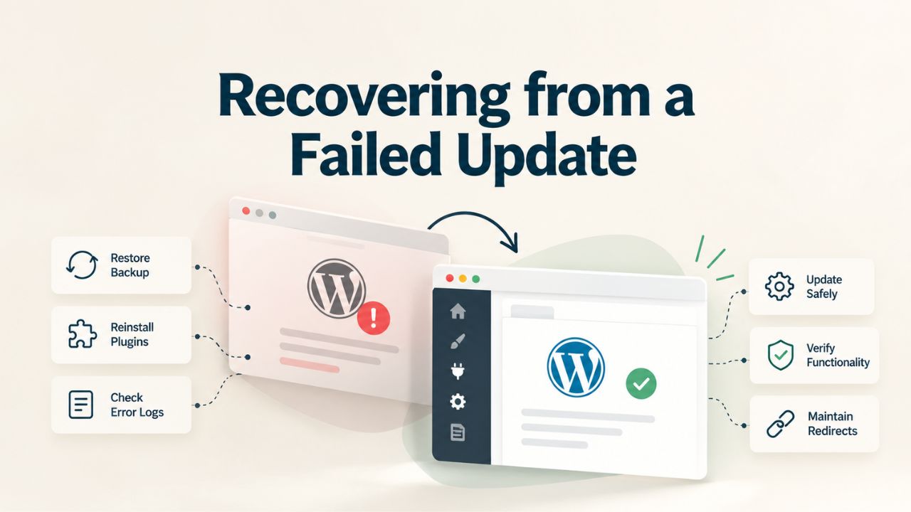 Recovering from a Failed Update