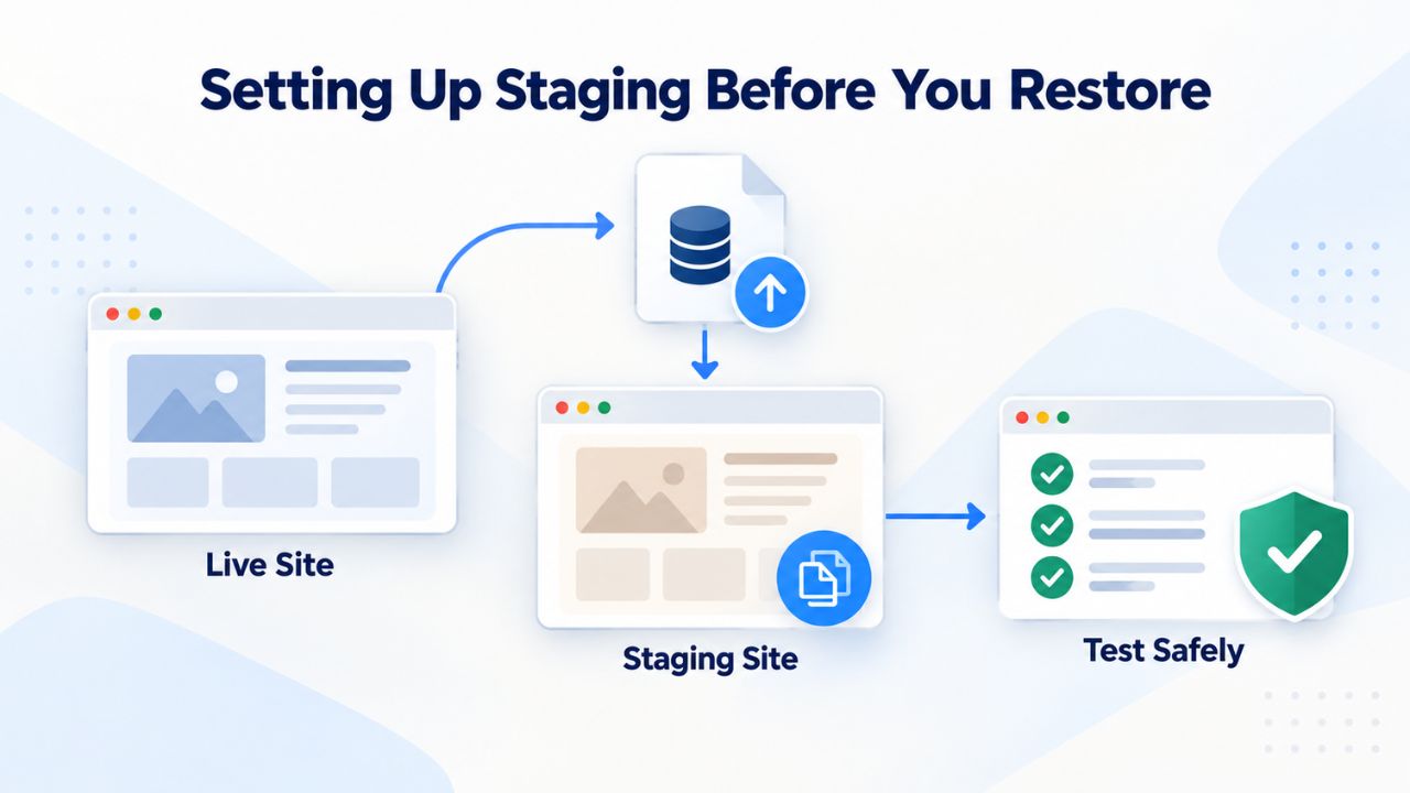 Setting Up Staging Before You Restore Setting Up Staging Before You Restore