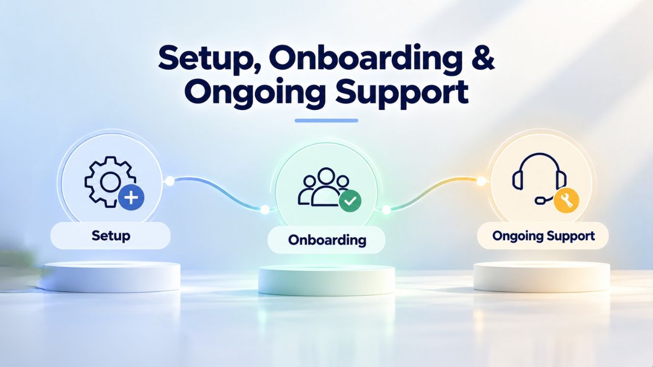 Setup, Onboarding & Ongoing Support