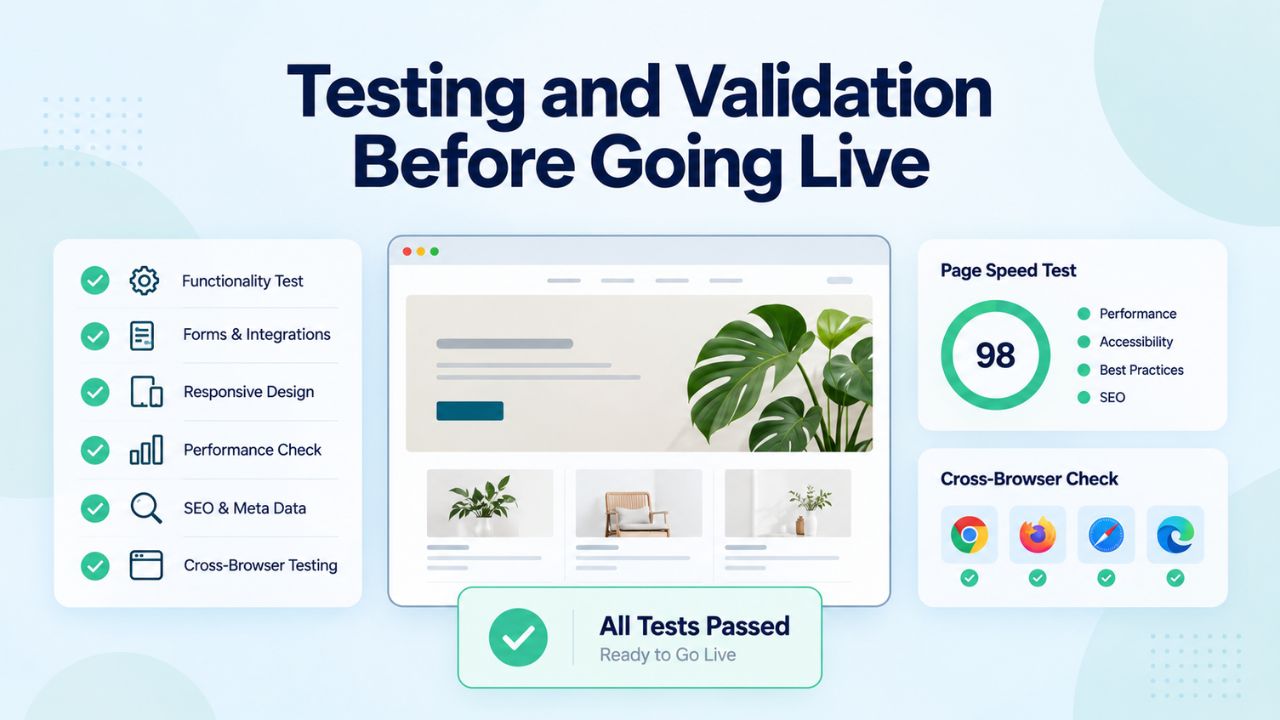 Testing and Validation Before Going Live Testing and Validation Before Going Live