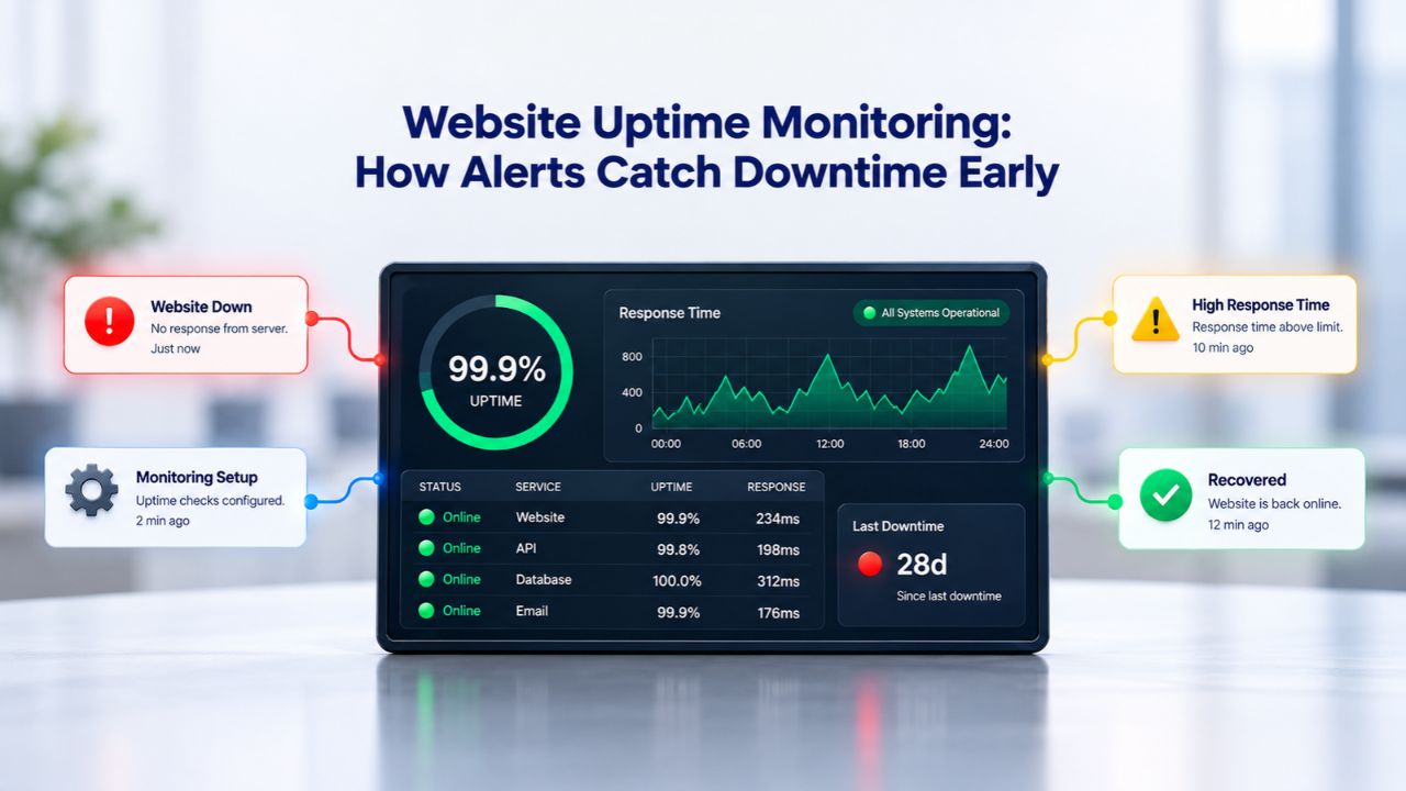Website Uptime Monitoring: How Alerts Catch Downtime Early
