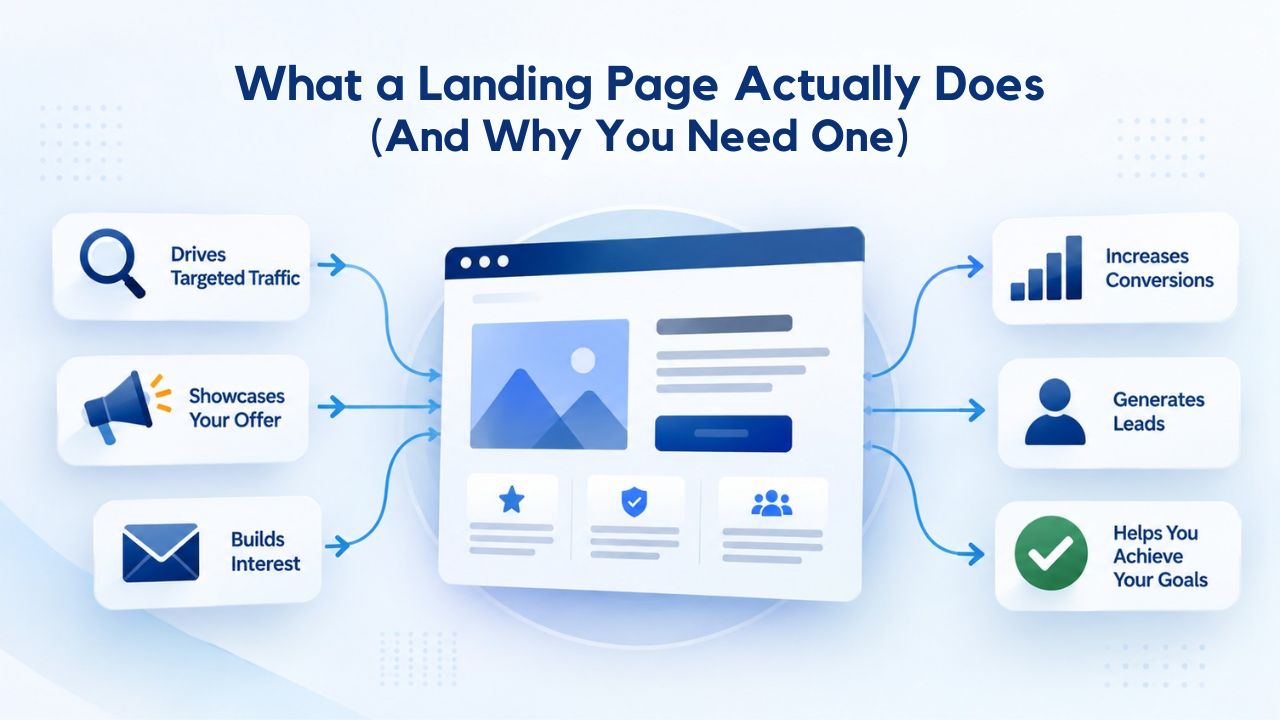 What a Landing Page Actually Does (And Why You Need One) What a Landing Page Actually Does (And Why You Need One)