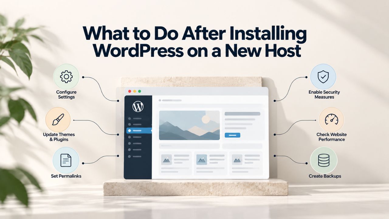 What to Do After Installing WordPress on a New Host What to Do After Installing WordPress on a New Host