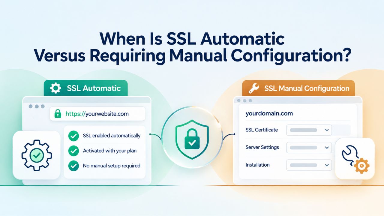 When Is SSL Automatic Versus Requiring Manual Configuration? When Is SSL Automatic Versus Requiring Manual Configuration?