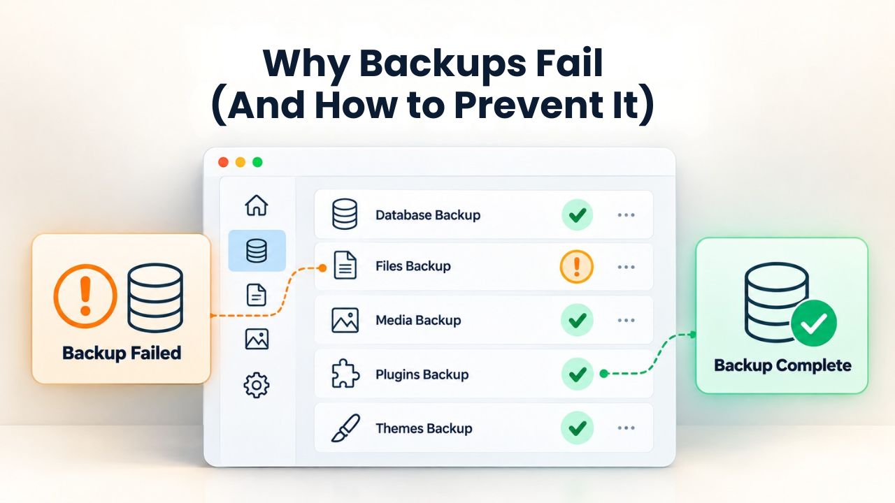 Why Backups Fail (And How to Prevent It) Why Backups Fail (And How to Prevent It)