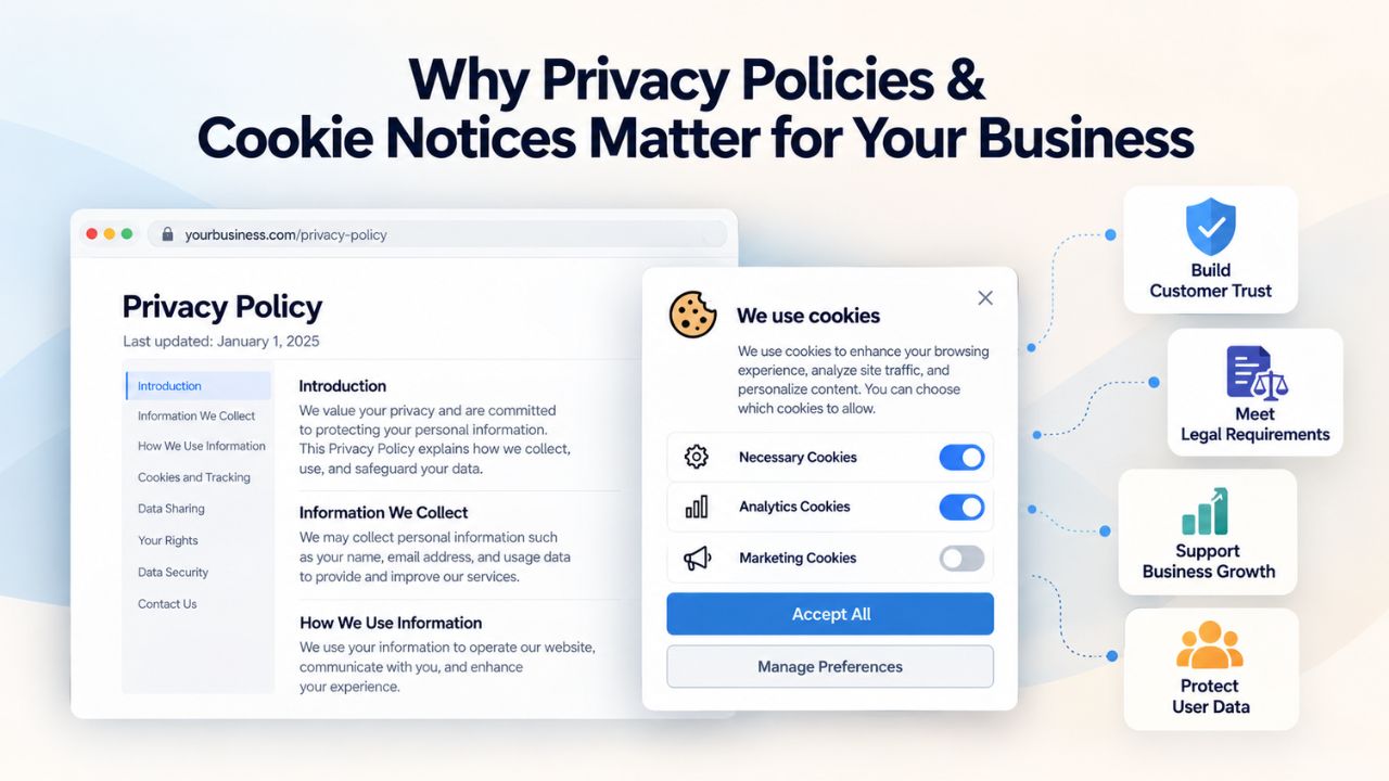 Why Privacy Policies & Cookie Notices Matter for Your Business